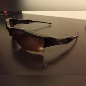 Oakley Flak Jacket XLJ Black Sunglasses with Polarized Lenses